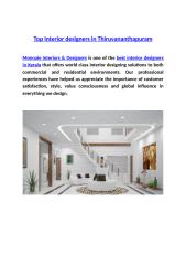 Top Interior designers in Thiruvananthapuram.docx