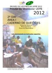 provão uepb 2012 - área i - 2º dia.doc