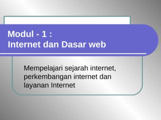 MODUL DASAR INTERNET &WEB.ppt