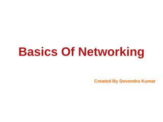 Basics Of Networking and routing.ppt