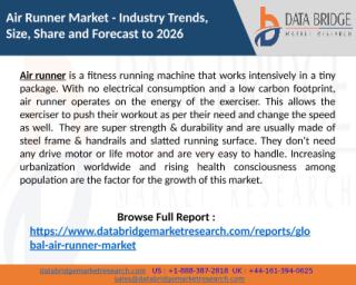 Air Runner Market  is set to witness a substantial CAGR in the forecast period of 2019- 2026.pptx