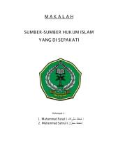 Sumber-Sumber Hukum Islam Yang Di Sepakati.pdf
