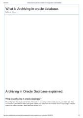 What is archiving and how to enable archive log mode in oracle database.pdf